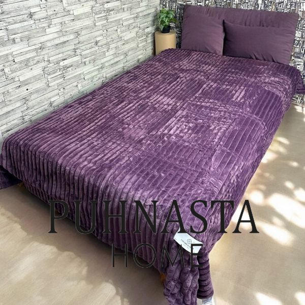 Плед мікрофібра-шиншила Colorful Home Ліловий євро 210x230 см 55000 фото