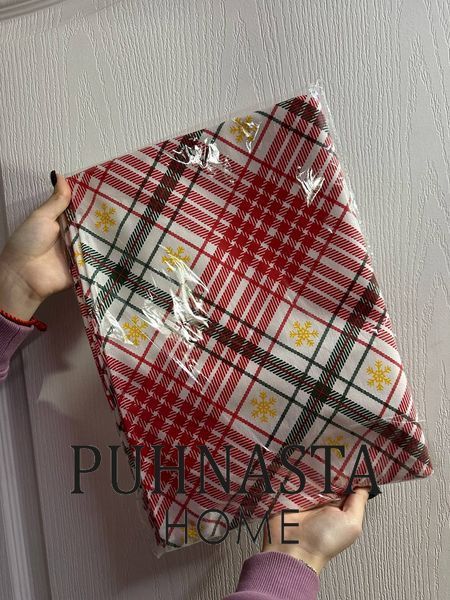 Скатерть с тефлоновым покрытием Homedec Клеточка (красная) (180х120 см) 54833 фото
